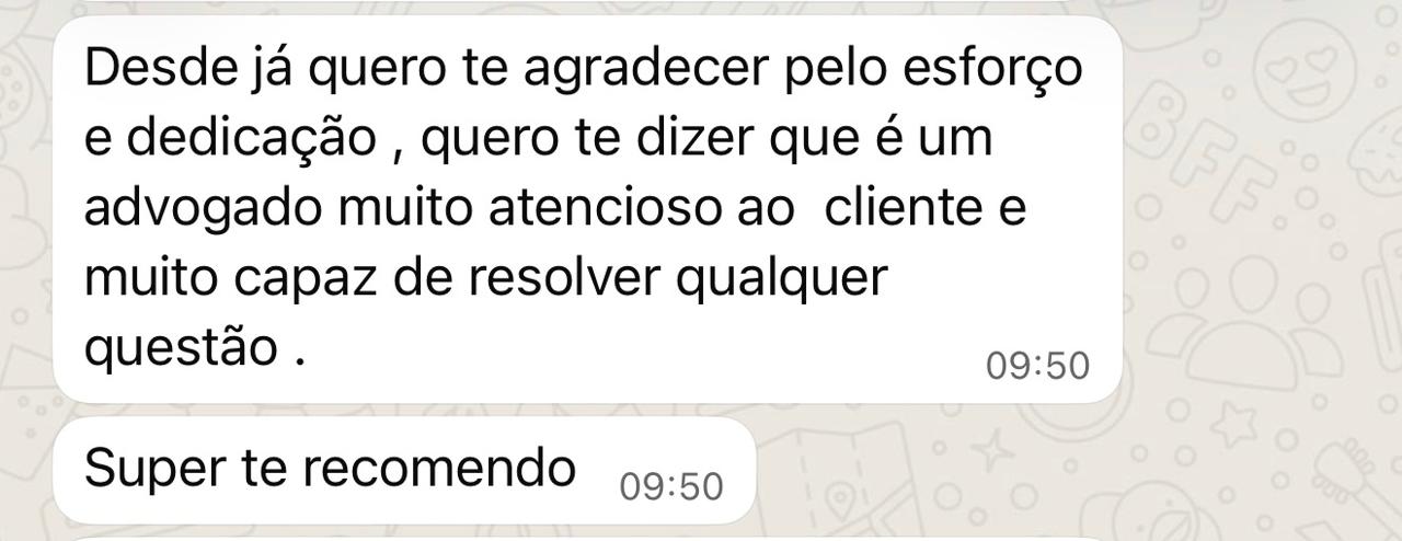 Depoimento de cliente do Dr. Aydner